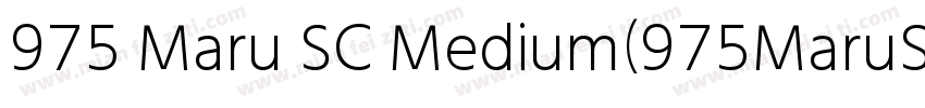 975 Maru SC Medium(975MaruSC Medium字体转换